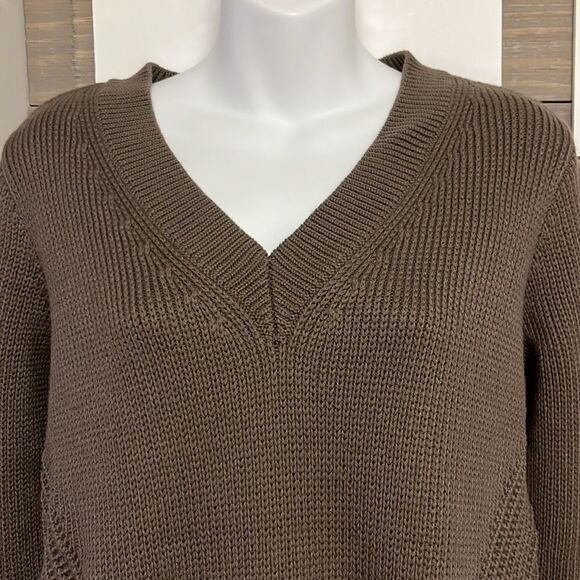 Athleta Repreve Teton V-neck Relaxed Sweater- Small - Picture 6 of 16